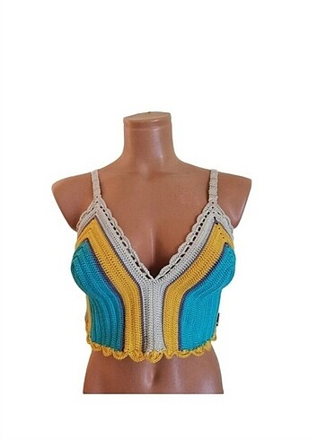 EL ÖRGÜSÜ ASKILI CROP, TOP