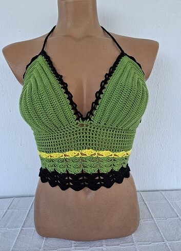 Diğer EL ÖRGÜSÜ BÜSTİYER, CROP TOP 