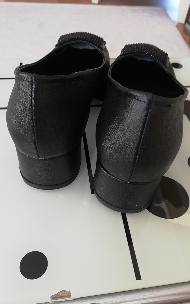 Siyah Tokalı Kadın Topuklu Ofis Ayakkabısı - Görsel 3