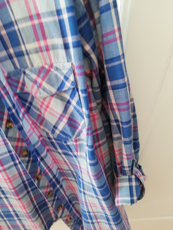 Düğmeli Çok Renkli Kadın Gömlek - Görsel 2