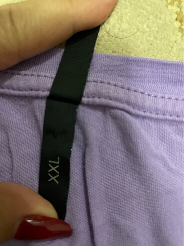 xxl Beden Defacto mor tişört oversize