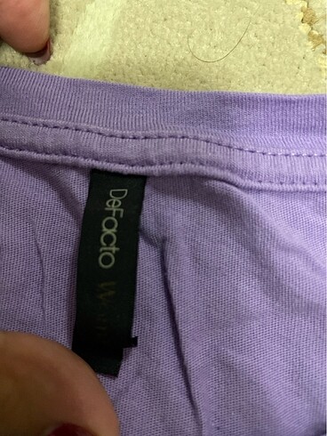 Defacto Defacto mor tişört oversize