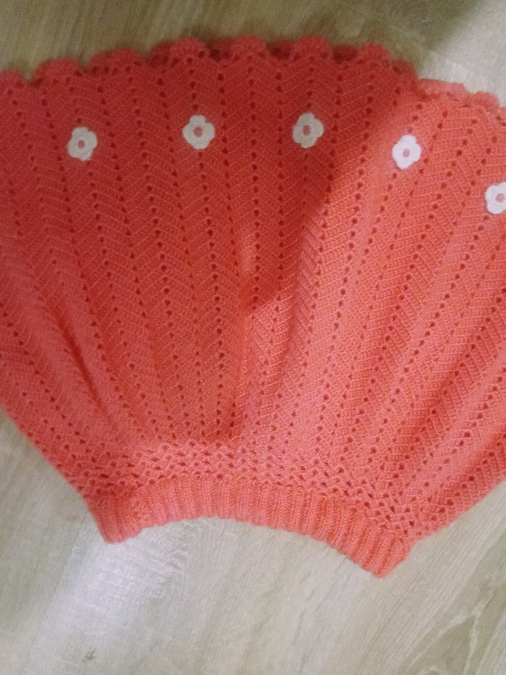 Pembe Nakışlı Kız Çocuk Ponçosu - Görsel 2