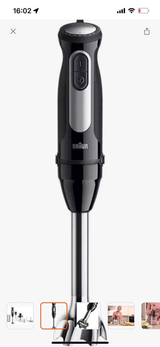 Braun MultiQuick 5 Pro 6'sı 1 Arada Siyah Blender - Görsel 3