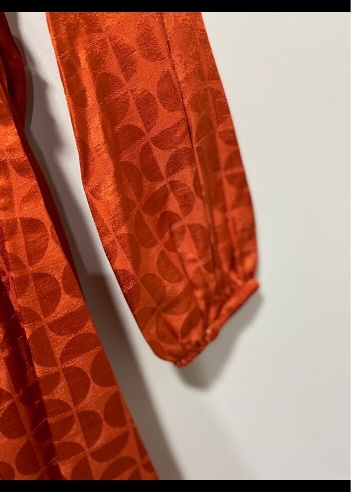 TURUNCU ELBİSE - Görsel 3