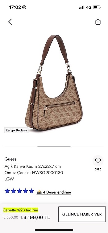 Beden GUESS ÇANTA