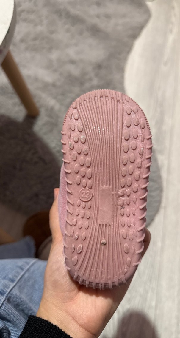 Kız Çocuk Pembe Kaydırmaz ev ayakkabısı - Görsel 2