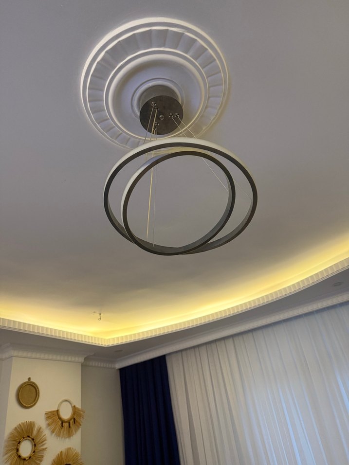 Led avize gümüş renk - Görsel 3