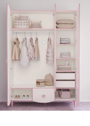 Acill satılıktır Pastel Pembe Çocuk Gardırop - Görsel 3