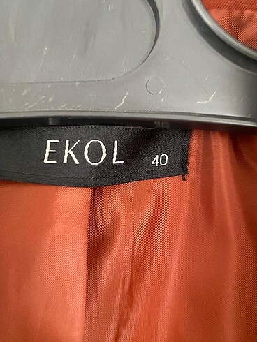 40 Beden siyah Renk Ekol blazer çeket kiremit