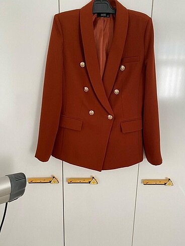 40 Beden Ekol blazer çeket kiremit