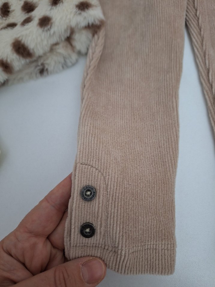 Calvin Klein Beyaz Uzun Kollu Kız Tişörtü - Görsel 4