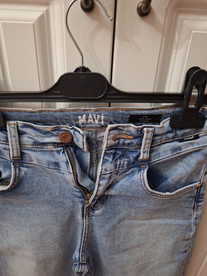 Gri Mavi Kadın Kot Pantolon - Görsel 2