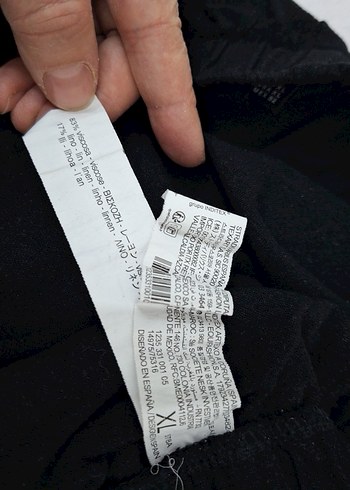 Siyah Rahat Kesim Midi Keten Kadın Pantolon - Görsel 3