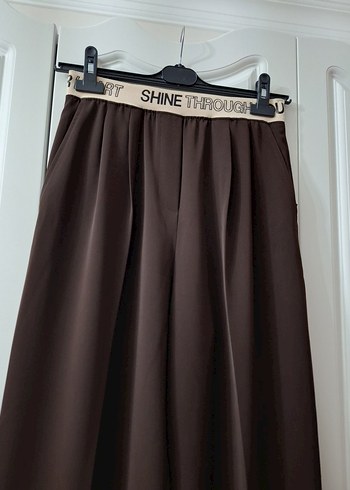 Kemer Detaylı Uzun Kadın Kumaş Pantolon - Görsel 2