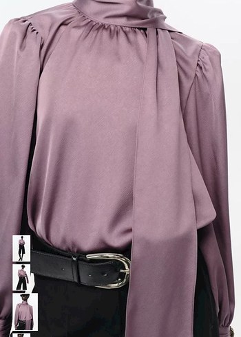 Bohem Mor Midi Kadın Gömlek - Görsel 3