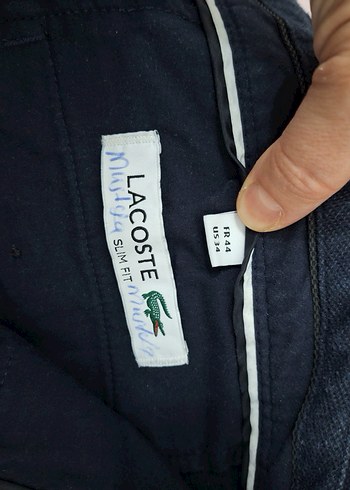 Erkek Lacivert Denim Kemerli Pantolon - Görsel 5