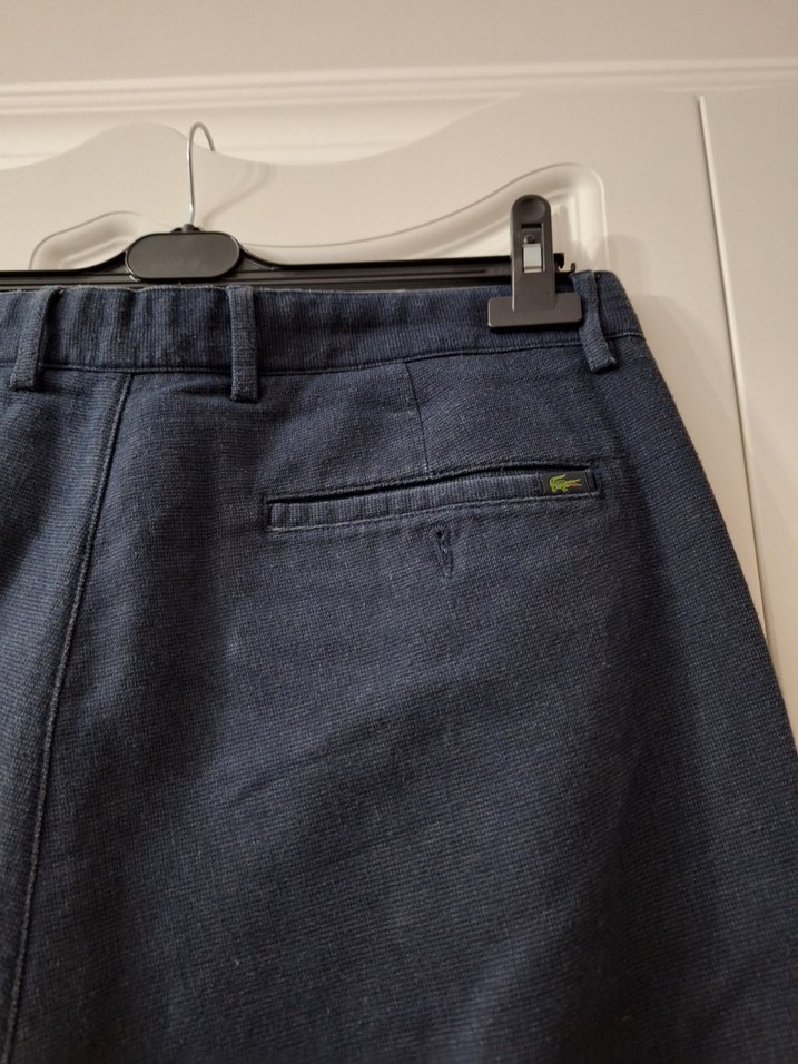 Erkek Lacivert Denim Kemerli Pantolon - Görsel 4