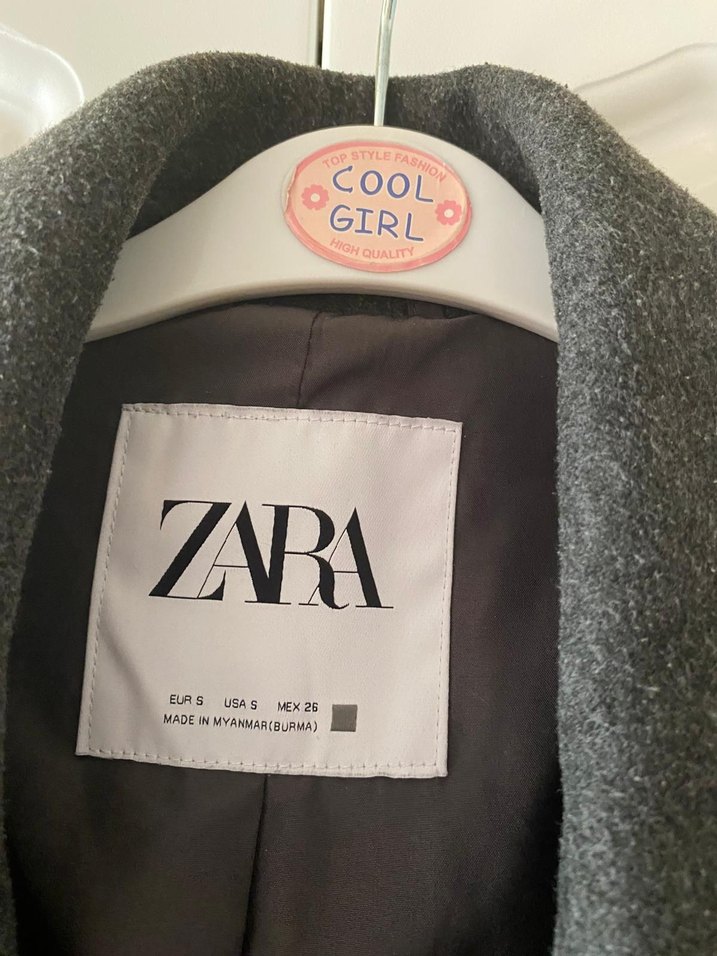 Zara Antrasit Uzun Kaban — görsel 3/6