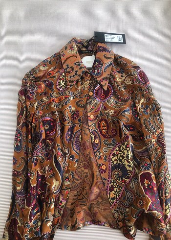 Gizia Bohem Paisley Desenli Gizia Uzun Kollu Gomlek