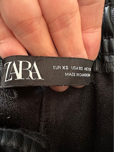xs Beden Zara deri jogger pantolon