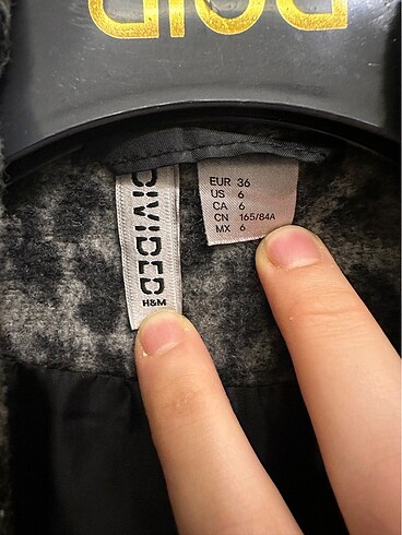 s Beden gri Renk H&M Kaşe Kaban