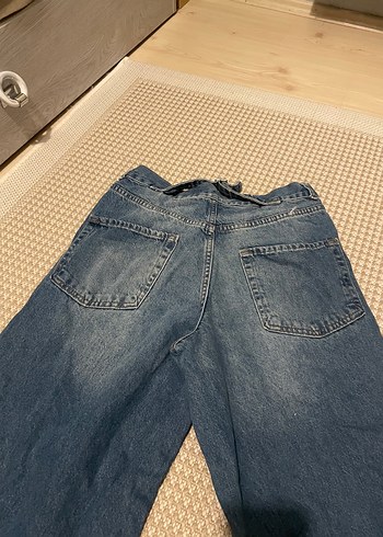 m Beden Mavi baggy Kadın Pantolon