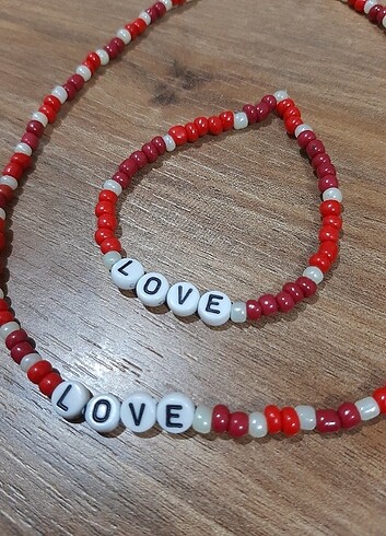 Love Kolye Bileklik Seti
