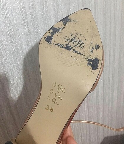 38 Beden Pudra Topuklu Ayakkabı