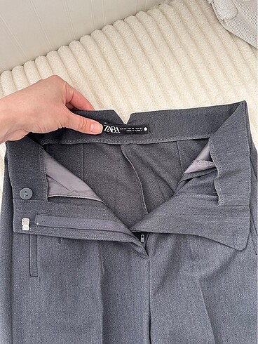 xs Beden gri Renk Zara Kumaş pantolon