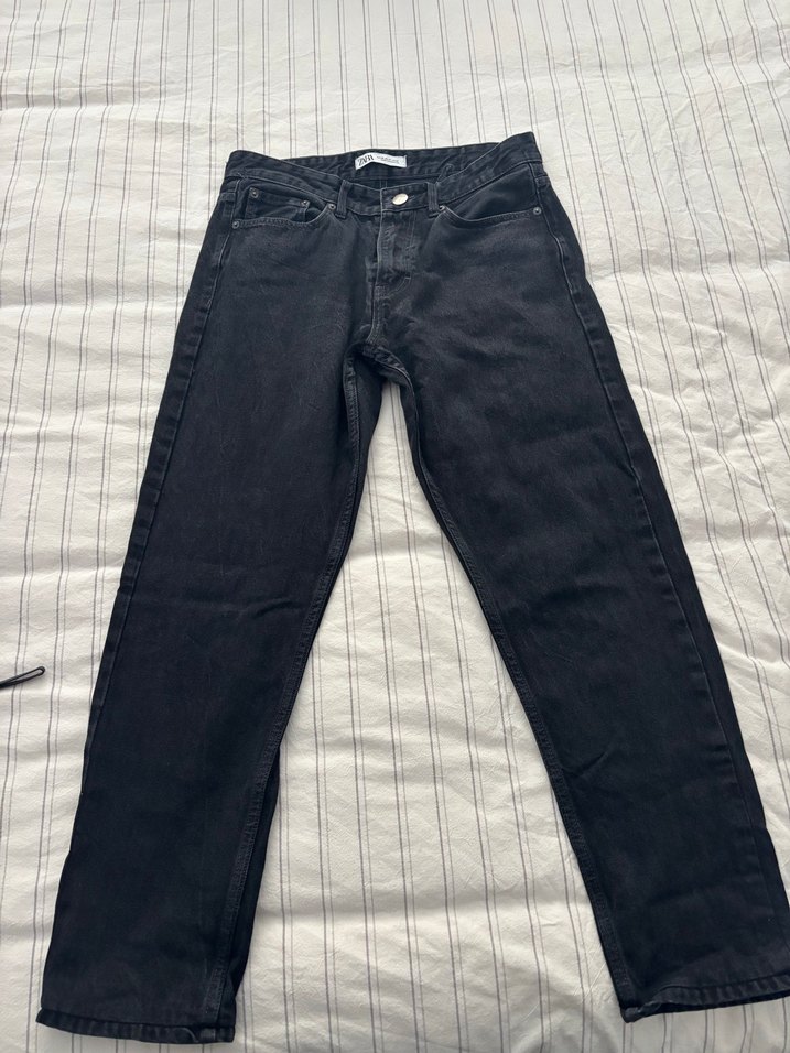 Zara Gri Denim erkek Pantolon - Görsel 2