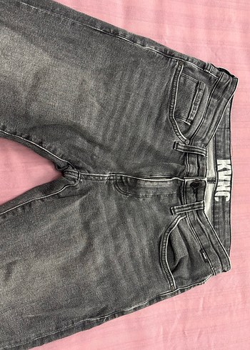 Erkek Gri Regular Fit Denim Pantolon - Görsel 3