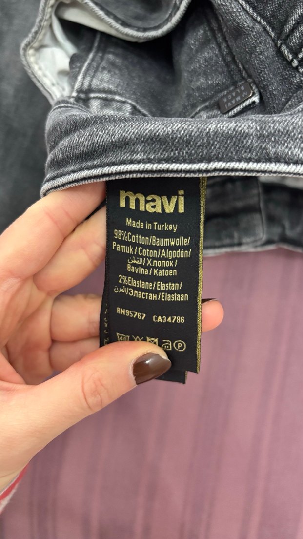 Erkek Gri Regular Fit Denim Pantolon - Görsel 2