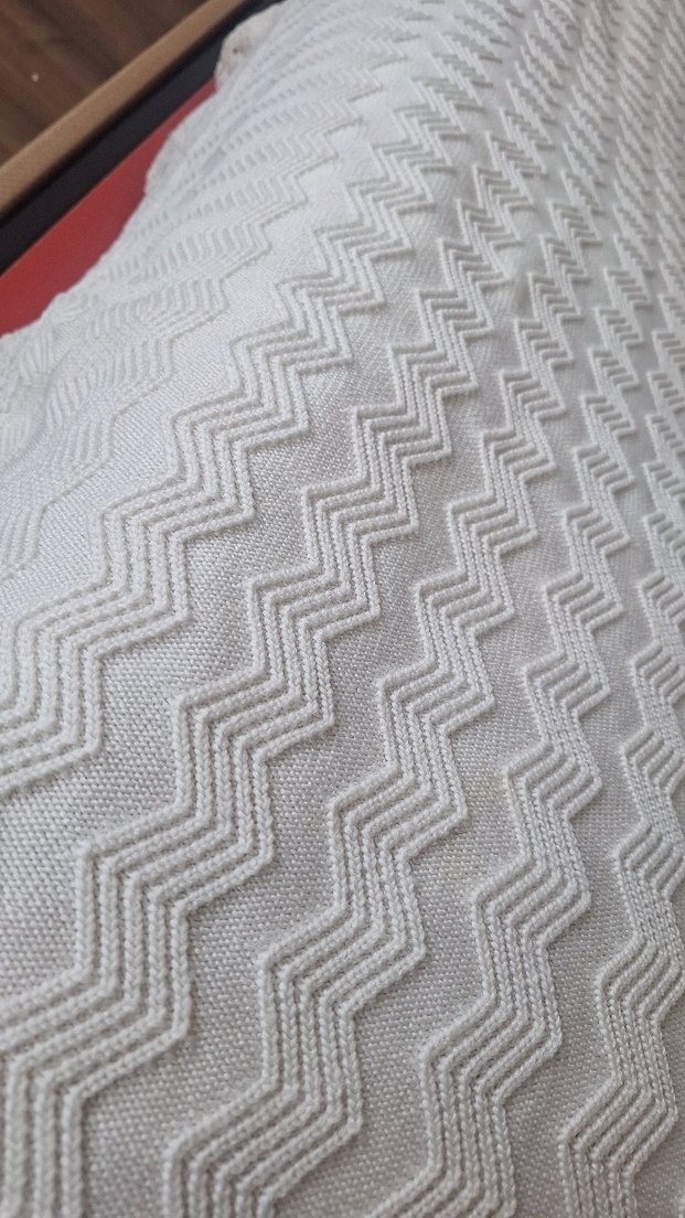 Beyaz Örgü Desenli Yatak Örtüsü - Görsel 4