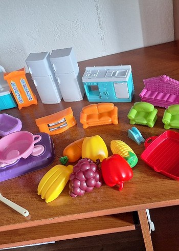 Renkli Plastik Oyuncak Mutfak Seti - Görsel 8
