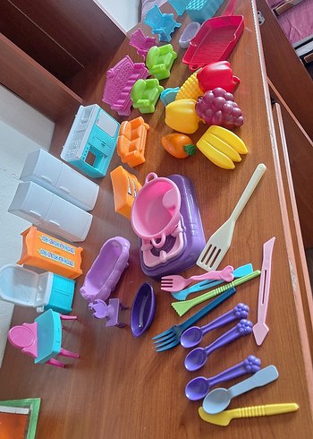 Renkli Plastik Oyuncak Mutfak Seti - Görsel 11
