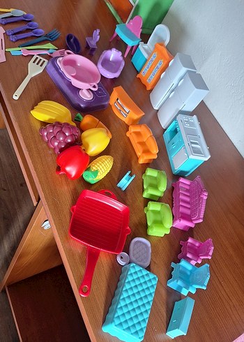 Renkli Plastik Oyuncak Mutfak Seti - Görsel 10