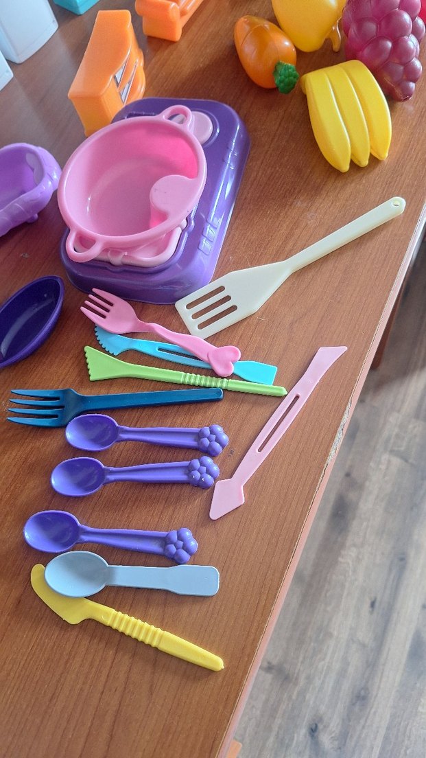 Renkli Plastik Oyuncak Mutfak Seti - Görsel 2