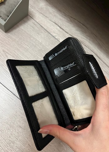 Cengiz Pakel Siyah Deri Kadın Cüzdan - Görsel 4