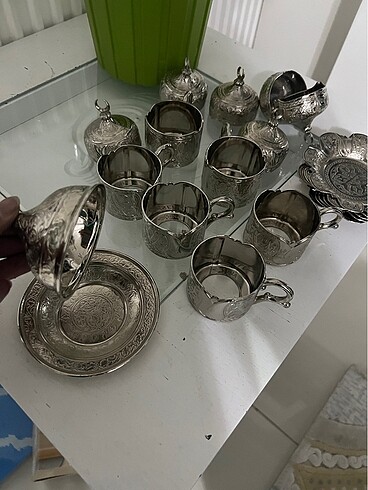 English Home Gümüş set