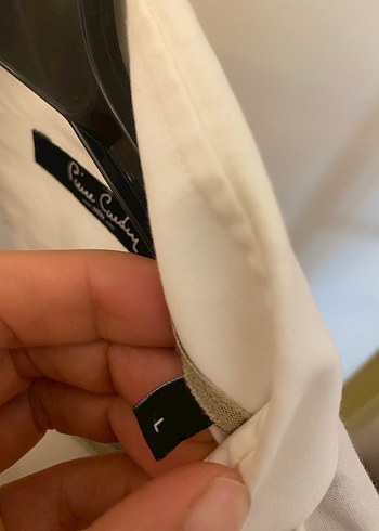 Pierre Cardin Gri Beyaz Pamuklu Erkek Kısa Kollu Gömlek
