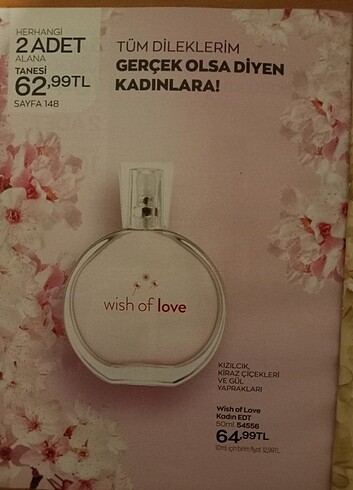  Beden Avon Wish of Love Parfüm 