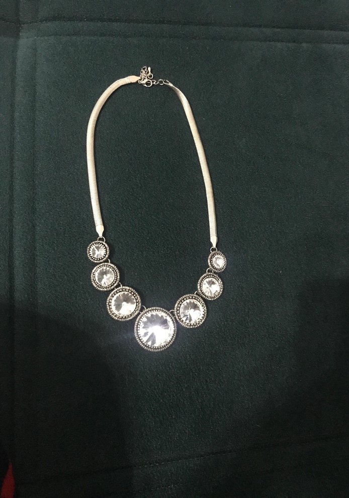 Parlak İşlemeli Bohem Midi Kadın Kolye - Görsel 2