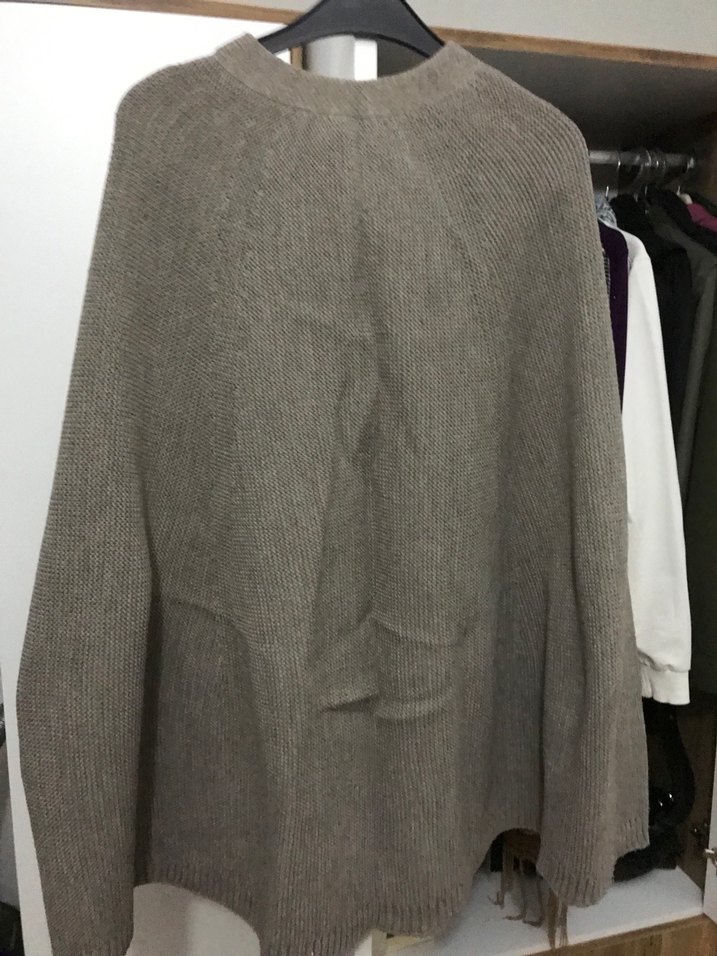 Düğmeli Gri Kadın Dış Giyim - Görsel 4