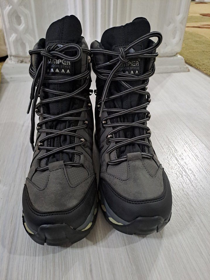 Gri Kamuflaj Bağcıklı Outdoor Kadın Bot - Görsel 2