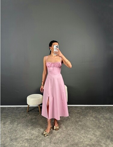Pembe Pinterest Viral Elbise