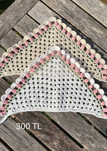 Dantel Detaylı Bohem Örgü Saç Bandı - Görsel 2