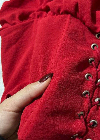 Kırmızı- Bordo Korse Büstiyer - Görsel 6