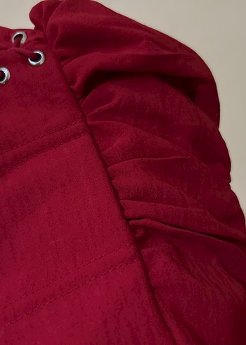 Kırmızı- Bordo Korse Büstiyer - Görsel 8