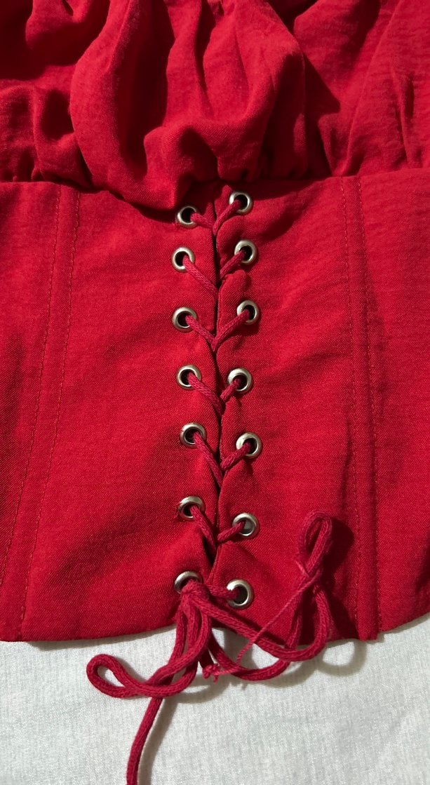 Kırmızı- Bordo Korse Büstiyer - Görsel 4